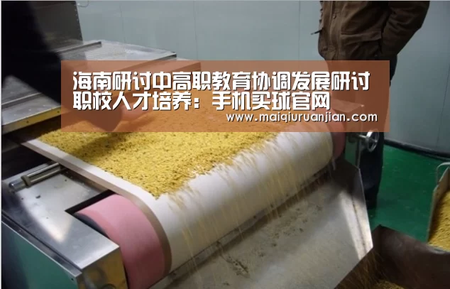 海南研讨中高职教育协调发展研讨职校人才培养:手机买球官网(图2) 世界杯赛程